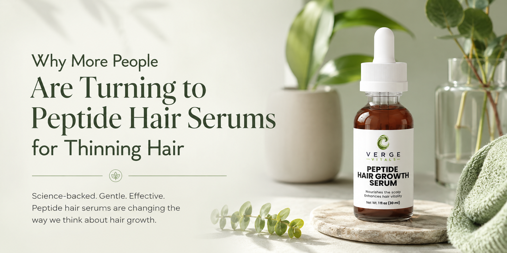 Why More People Are Turning to Peptide Hair Serums for Thinning Hair