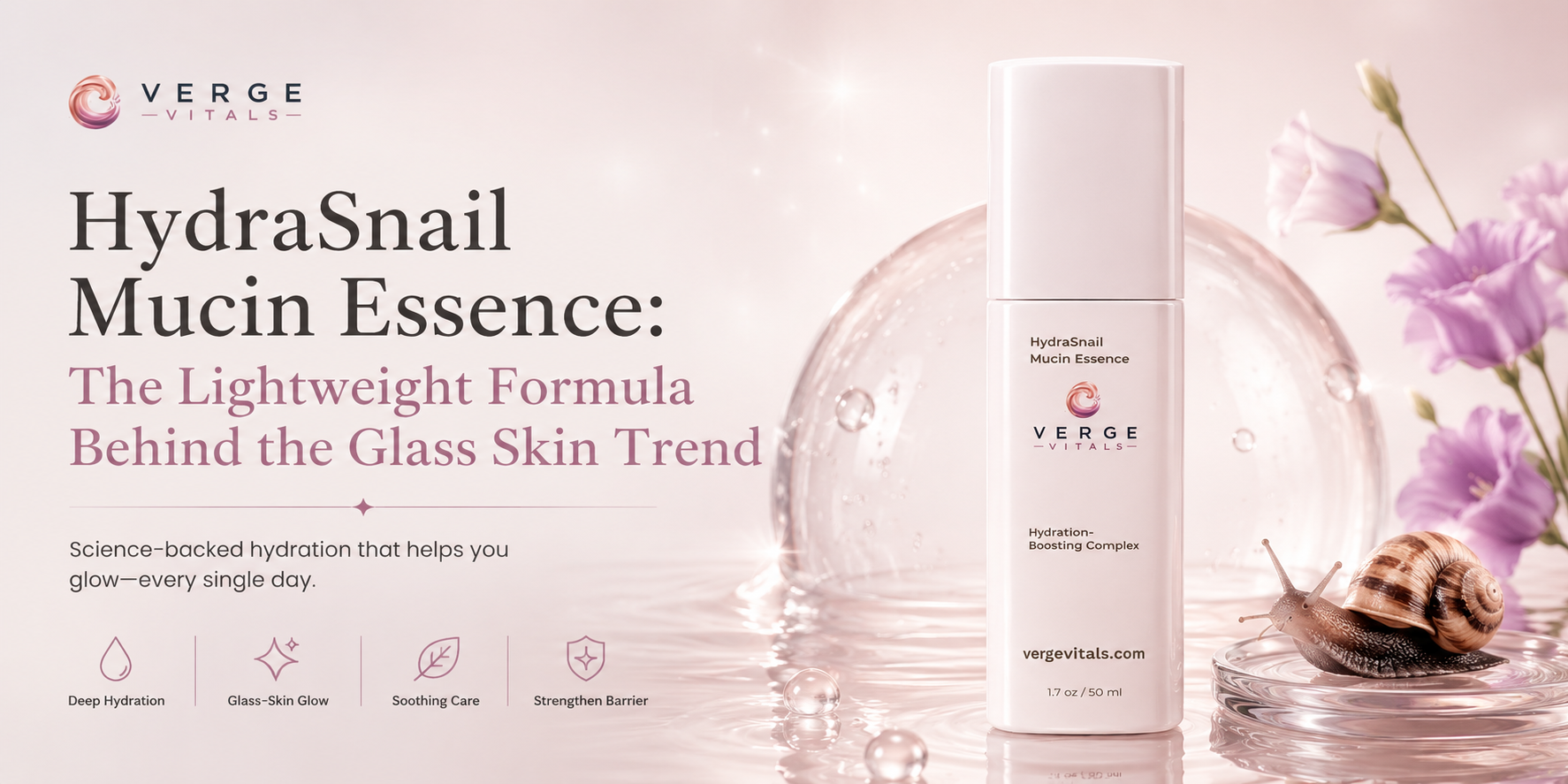 HydraSnail Mucin Essence: The Lightweight Formula Behind the Glass Skin Trend