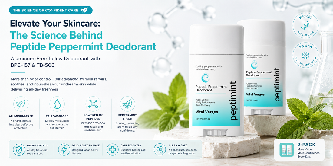 Elevate Your Skincare: The Science Behind Peptide Peppermint Deodorant