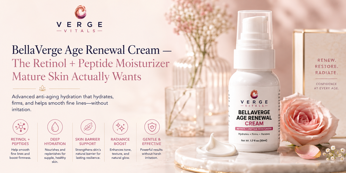 BellaVerge Age Renewal Cream — The Retinol + Peptide Moisturizer Mature Skin Actually Wants