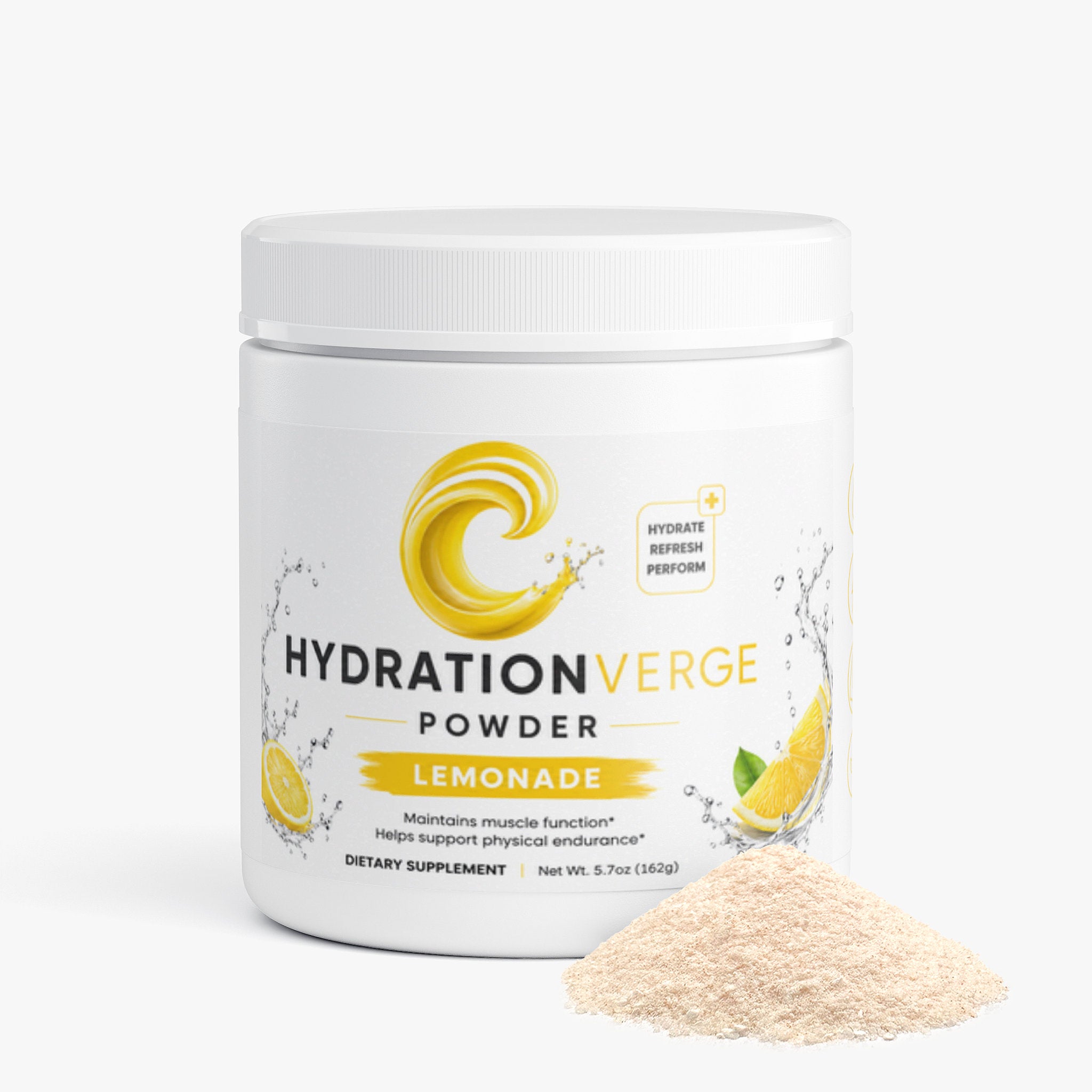 HydrationVerge Lemonade Hydration Powder – Electrolyte Drink Mix with Essential Minerals & B Vitamins – Sugar Free Keto Friendly Hydration Formula – Lemonade Flavor