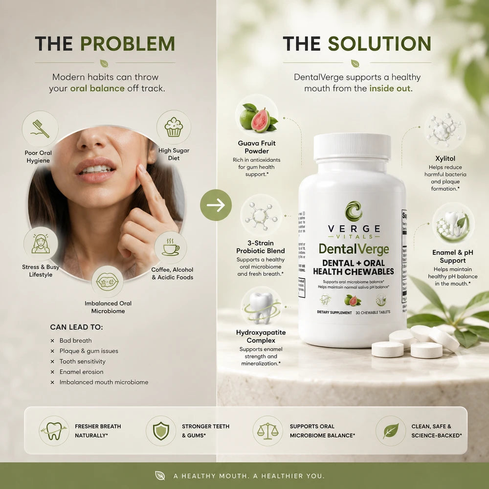 DentalVerge Dental + Oral Health Chewable — Daily Support for Your Smile & Oral Wellness