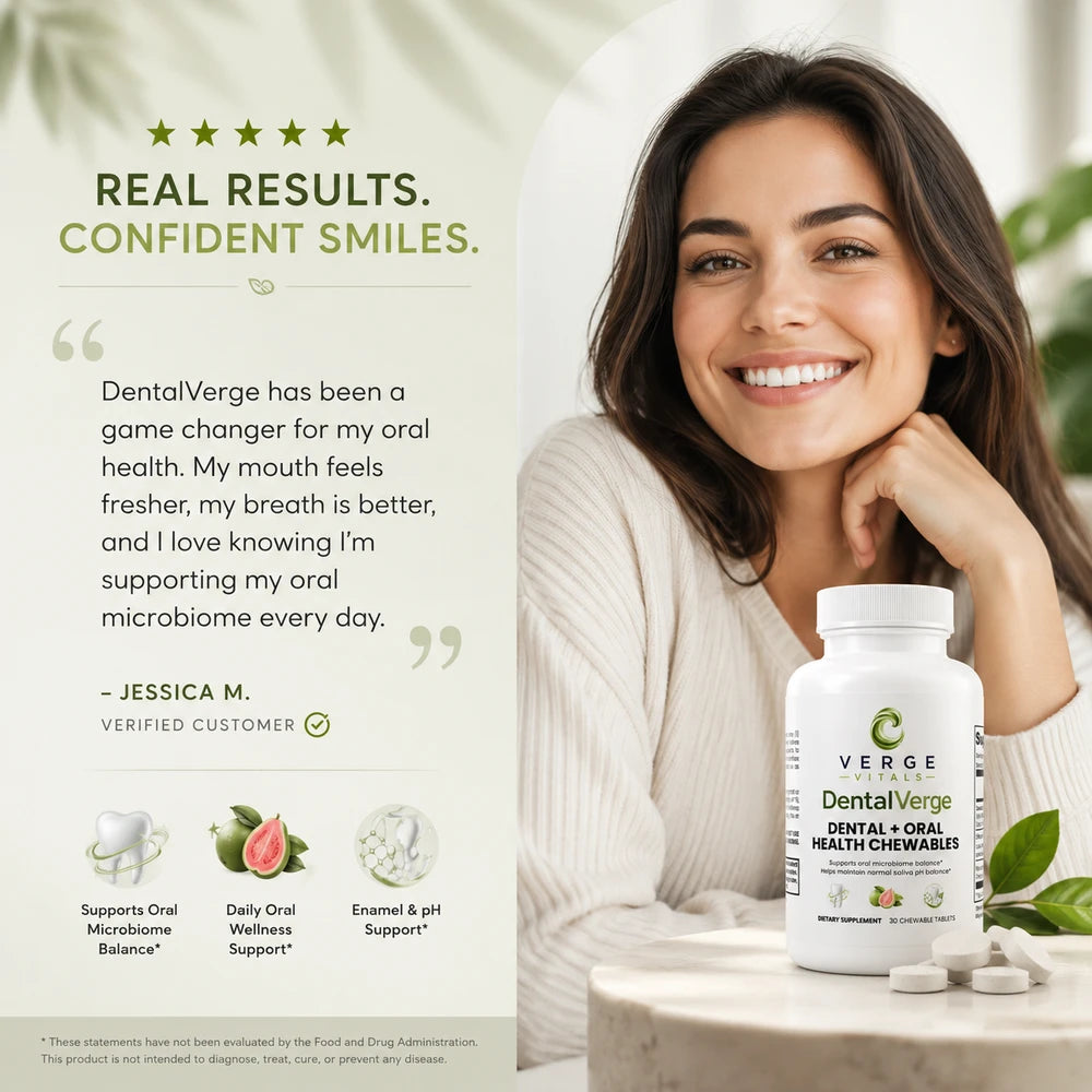 DentalVerge Dental + Oral Health Chewable — Daily Support for Your Smile & Oral Wellness
