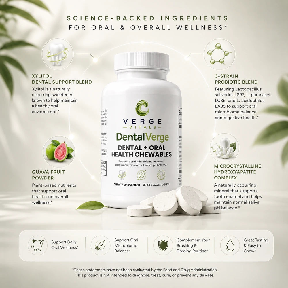 DentalVerge Dental + Oral Health Chewable — Daily Support for Your Smile & Oral Wellness