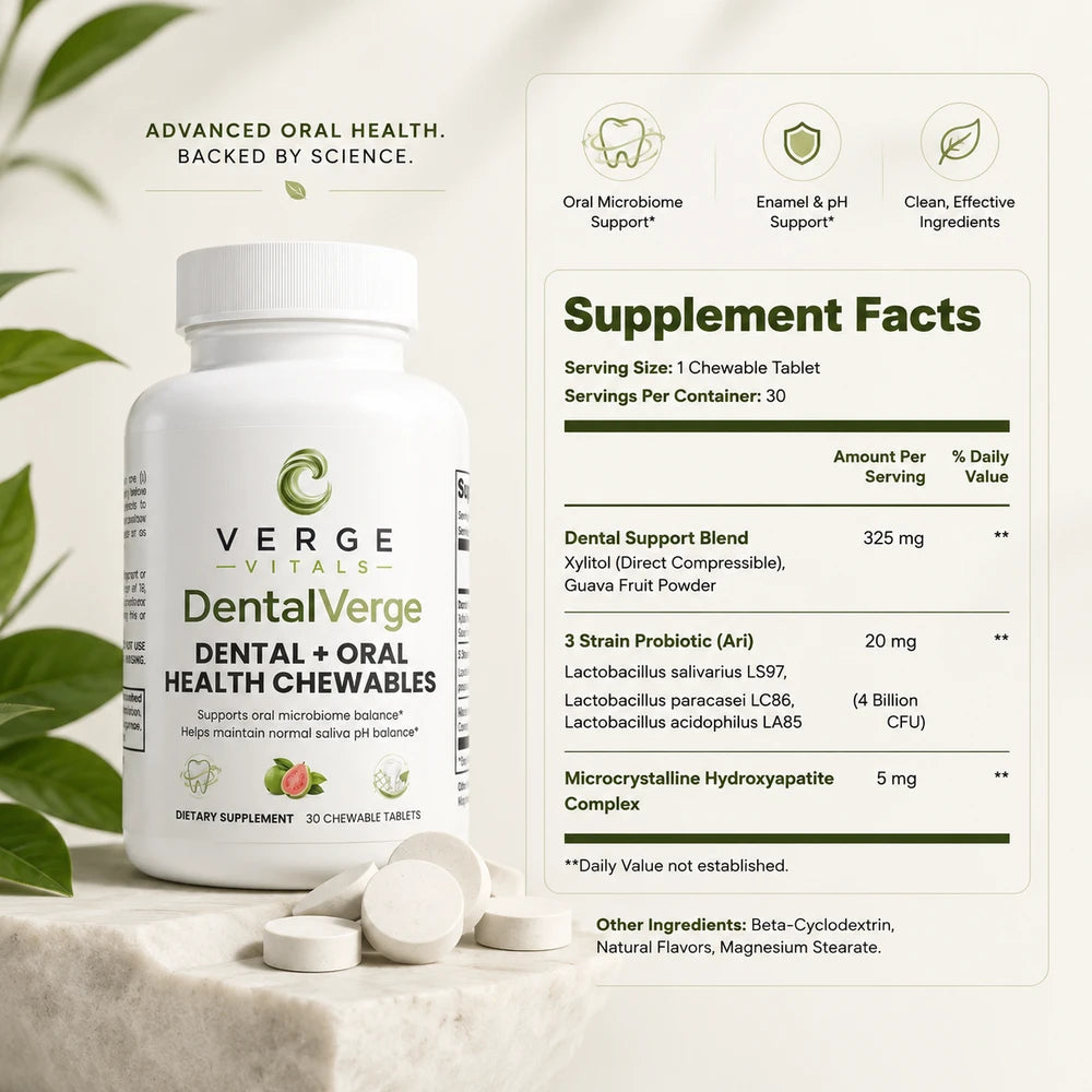 DentalVerge Dental + Oral Health Chewable — Daily Support for Your Smile & Oral Wellness