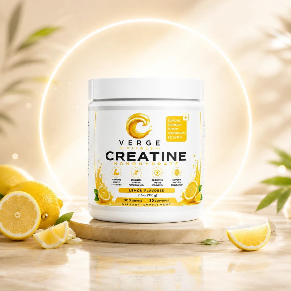 Creatine Hydration Powder Lemon | 5g Creatine Monohydrate + Electrolytes for Strength, Performance & Hydration Support | 300g | Made in USA
