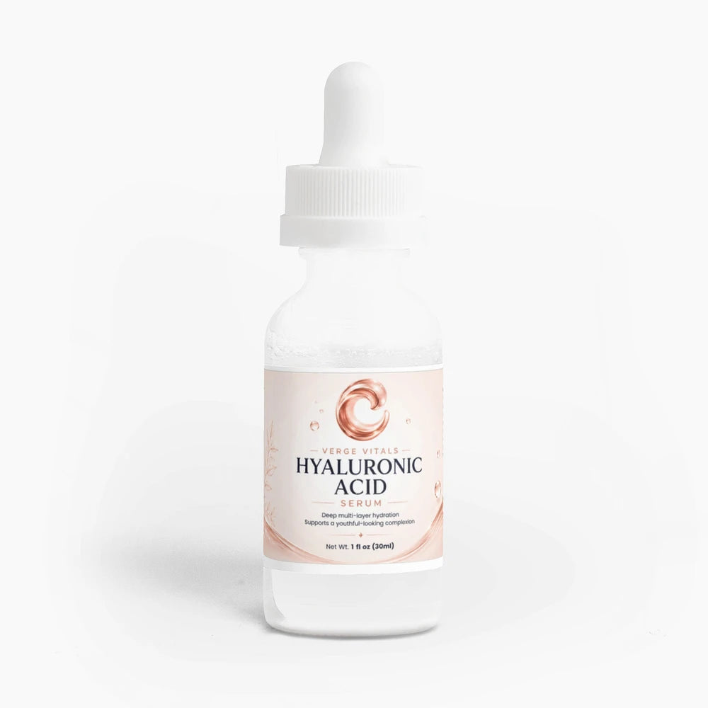 BellaVerge Hyaluronic Acid Serum – 4-Type Hyaluronic Acid Deep Hydration Serum for Plumper, Smoother & More Radiant Skin – 1 oz