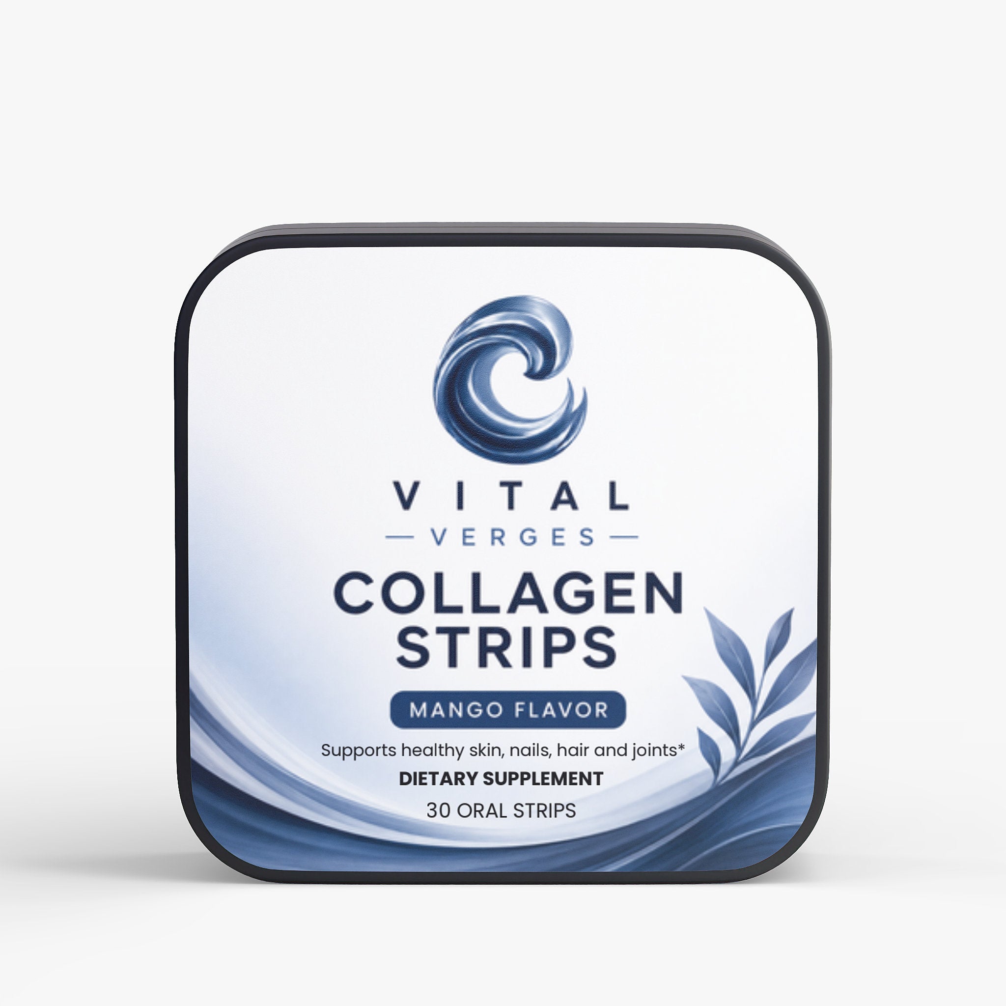 VitalVerges Collagen Strips for Men — Joint & Muscle Support | Fast-Dissolving Oral Strips | Mango Flavor | 30 Count