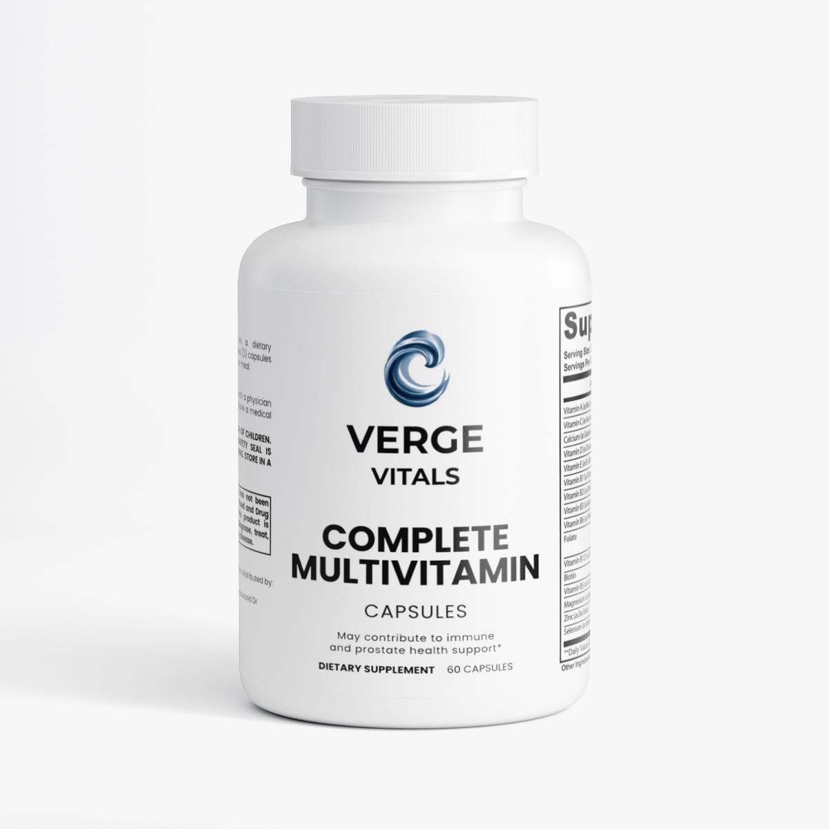 MensVerge Complete Men's Multivitamin — Daily Men's Wellness, Energy, Immune & Prostate Support Formula | Vitamins, Minerals, Antioxidants & Herbal Blend | 60 Capsules