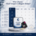 VitalVerges Collagen Strips for Men — Joint & Muscle Support | Fast-Dissolving Oral Strips | Mango Flavor | 30 Count
