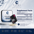 VitalVerges Collagen Strips for Men — Joint & Muscle Support | Fast-Dissolving Oral Strips | Mango Flavor | 30 Count