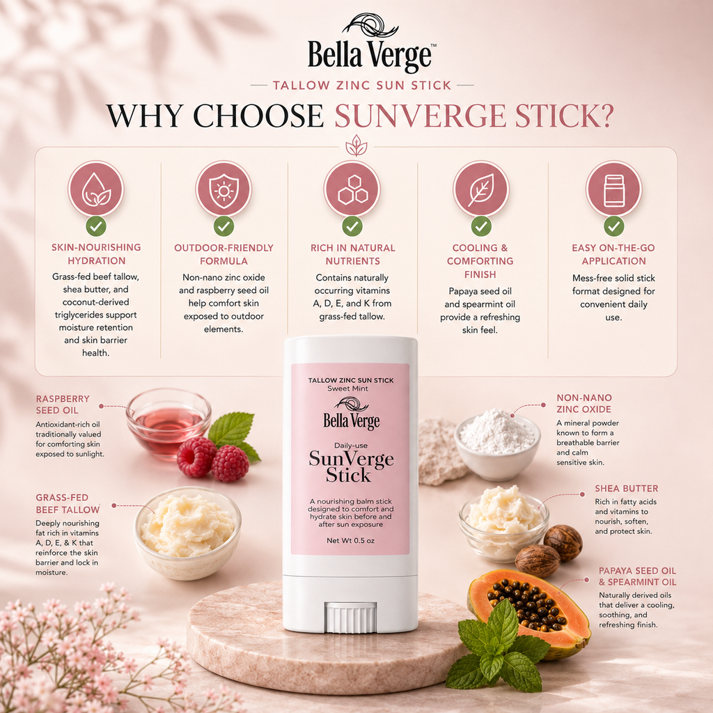 SunVerge Tallow Zinc Sun Stick 2 Pack