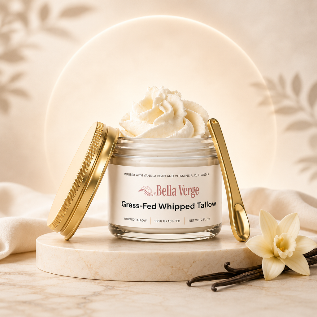 Whipped Grass-Fed Tallow Balm with Vanilla Bean