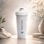 Protein Shaker Bottle – Verge Vitals Logo Fitness Mixer