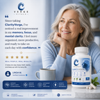 ClarityVerge  Brain & Focus Formula — Mental Clarity, Focus, Memory & Cognitive Support | Nootropic Brain Wellness Supplement | Vitamins, Botanicals & Amino Acids | 60 Capsules