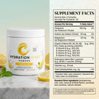 HydrationVerge Lemonade Hydration Powder – Electrolyte Drink Mix with Essential Minerals & B Vitamins – Sugar Free Keto Friendly Hydration Formula – Lemonade Flavor