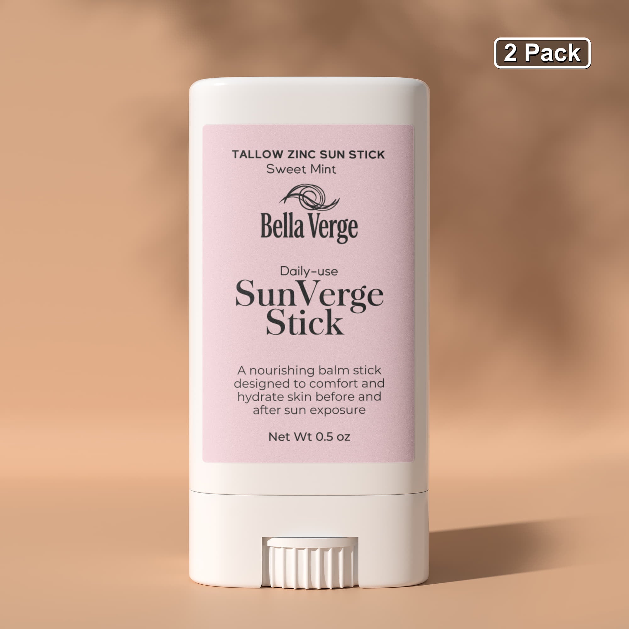 SunVerge Tallow Zinc Sun Stick 2 Pack